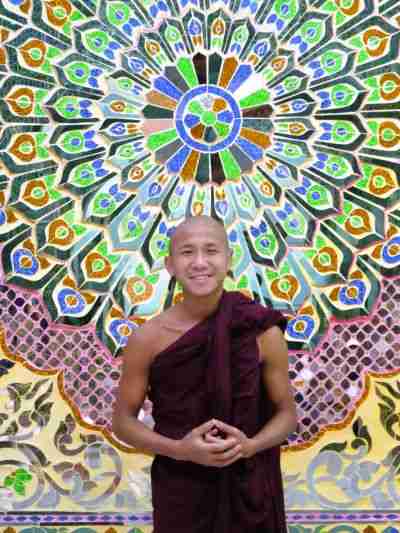 Monk on Mandalay Hill Myanmar