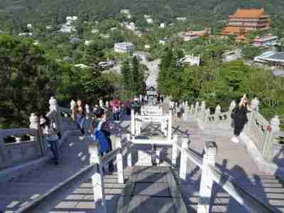view from the platform at The Tian Tan Buddha