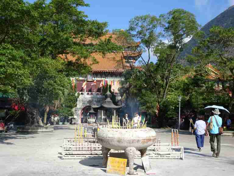 Insence burning at the Po Lin Monastery in Hong Kong