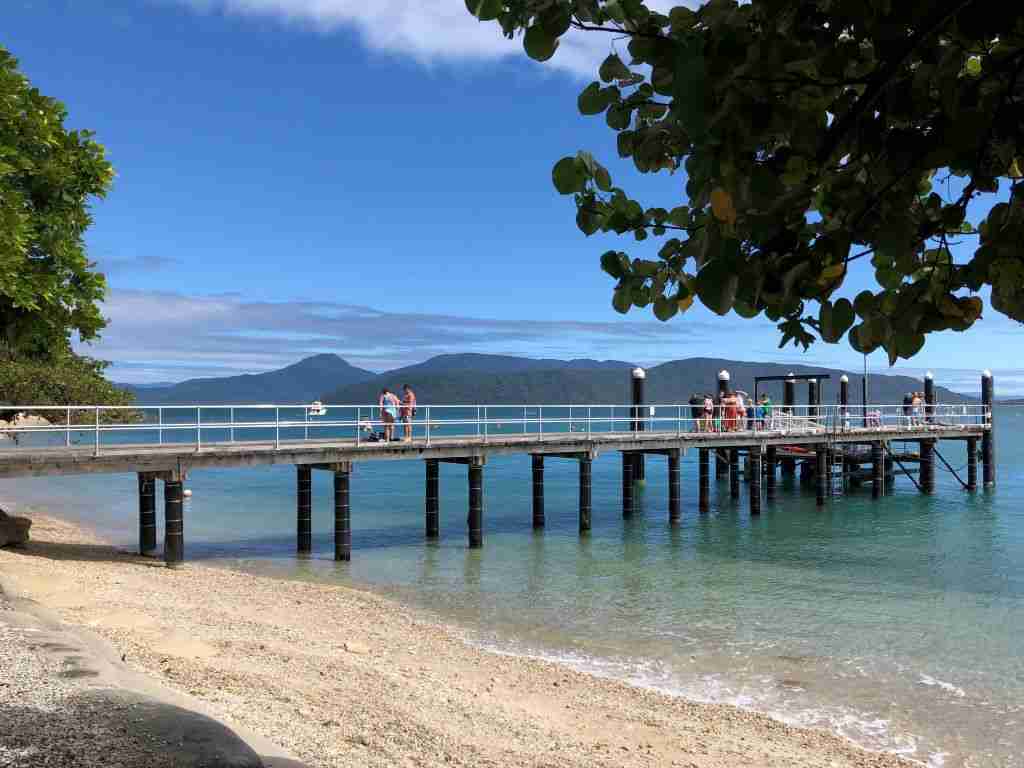The jetty on Welcome Bay on a day trip to Fitzroy Island