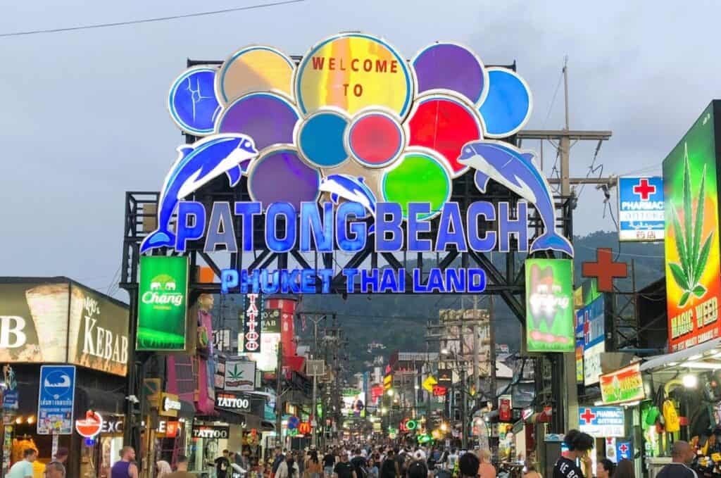 Colourful Neon lights at Bangla Road Patong Phuket