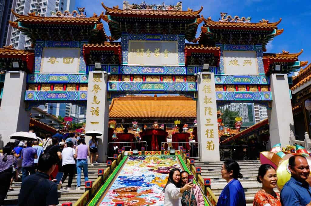 The colourful Sik Sik Yuen Wong Tai Sin Temple, Hong Kong