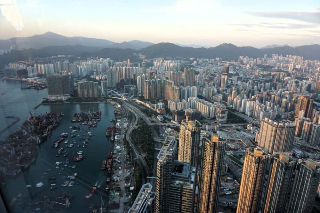 The stunning view from the Sky100 Observation Deck Hong Kong