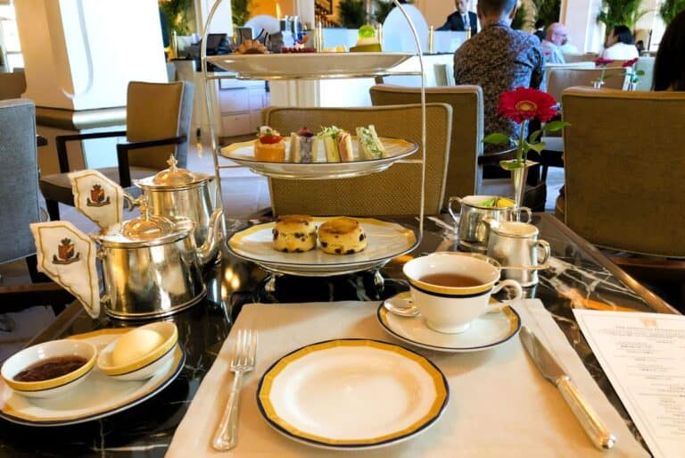 a luxurious afternoon tea at the Peninsula Hong Kong