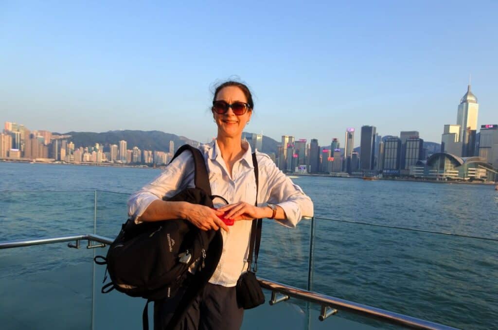 Linda at Victoria Harbour Hong Kong