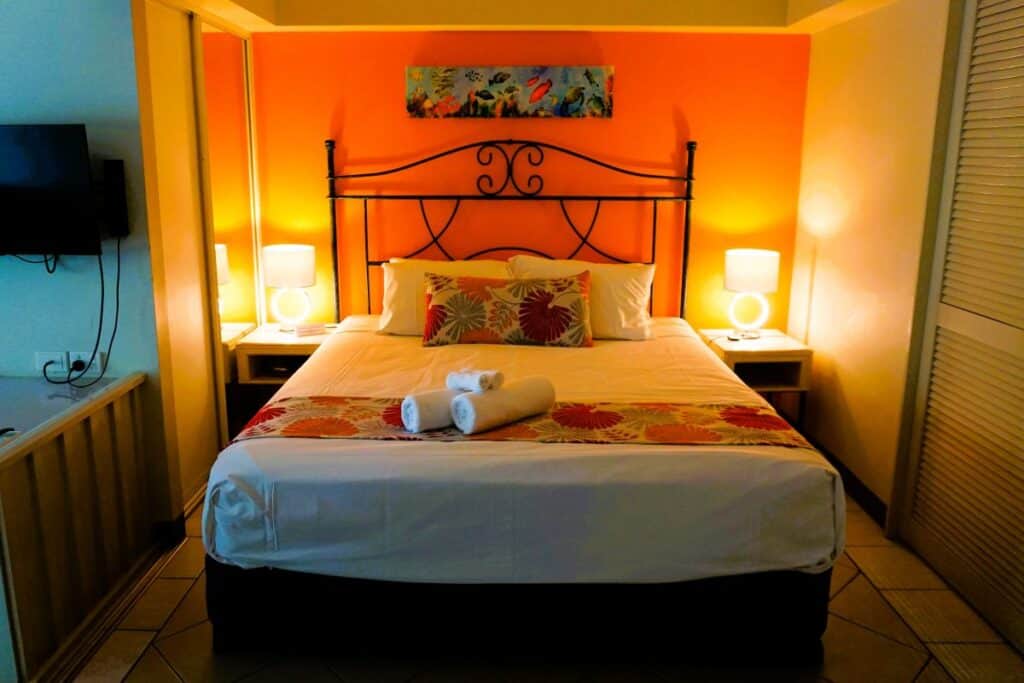 Inside my apartment at Le Cher du Monde in Port Douglas